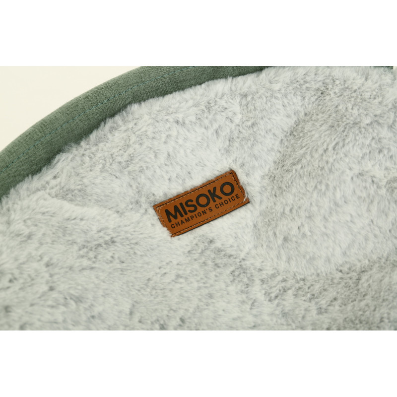 MISOKO&CO Pet bed round лежак складной для собак и кошек, 45x45x22 см, зеленый - фото 2