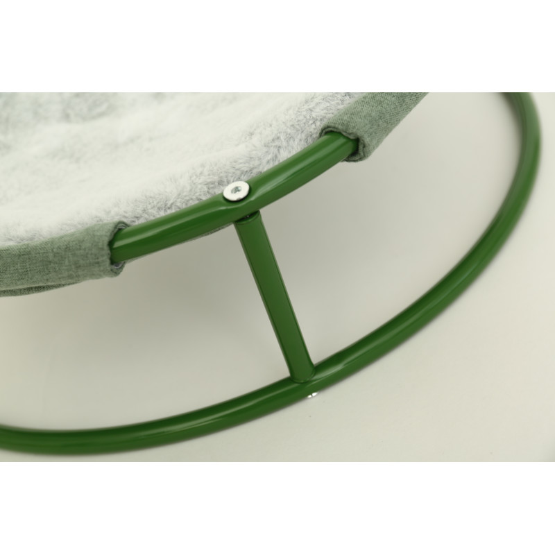 MISOKO&CO Pet bed round лежак складной для собак и кошек, 45x45x22 см, зеленый - фото 3