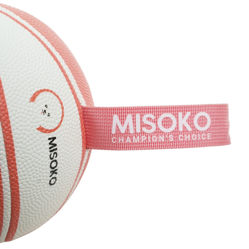 Misoko&Co Basketball Ball игрушка для собак, 15 см, бело-розовый - фото 2