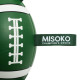 Misoko&Co Rugby Ball игрушка для собак, 41 см, зеленый - фото 2