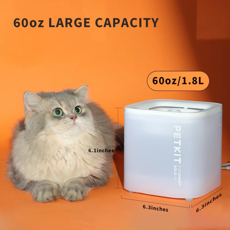Petkit Eversweet Solo Se Smart Pet Drinking Fountain поилка-фонтан для собак и котов, 1.8 л, белый - фото 5