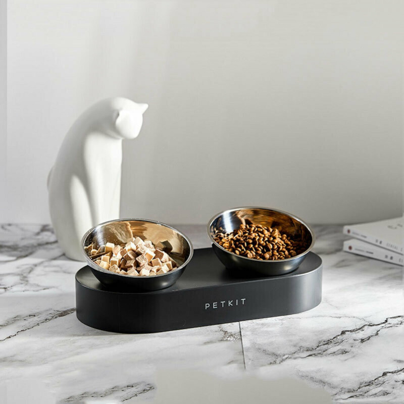 Petkit Fresh Nano Metal 15° Adjustable Cat Feeding Bowl миски для котів та собак на підставці, 2 х 0.48 л - фото 7