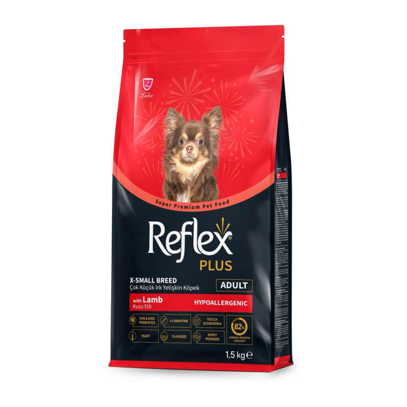 Reflex Plus X-Small Breed Adult сухой корм с ягненком для собак малых пород, 1.5 кг - фото 2