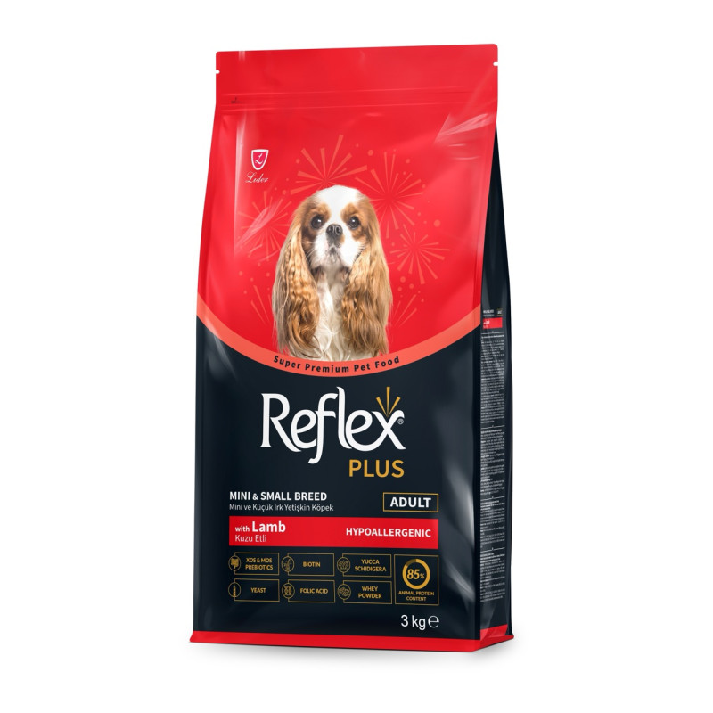 Reflex Plus Dog Adult Mini & Small Breeds Lamb сухой корм с ягненком для собак малых пород, 3 кг - фото 2