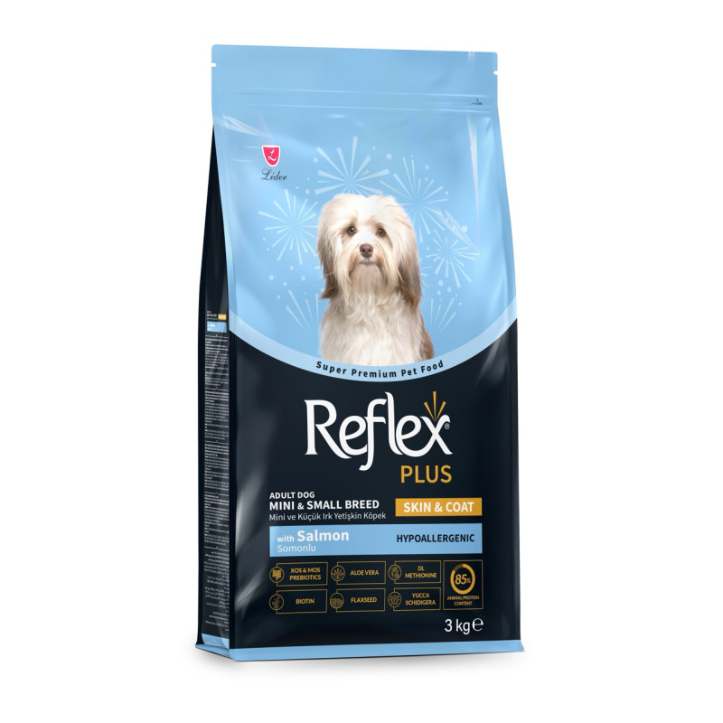 Reflex Plus Skin & Coat Small Breed сухой корм с лососем для собак малых пород, 3 кг - фото 3