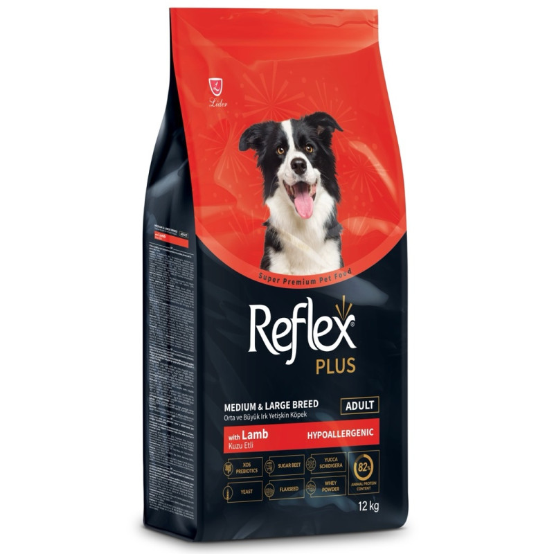 Reflex Plus Dog Adult Medium & Large Breeds Lamb & Rice сухой корм с ягненком для собак средних и крупных пород, 12 кг - фото 3