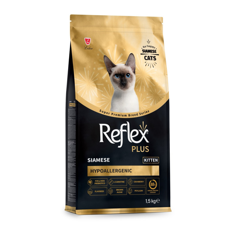 Reflex Plus Siamese Kitten сухой корм для котят породы сиамская, 1.5 кг - фото 3
