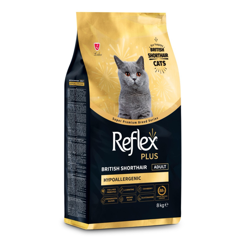 Reflex Plus British Shorthair Adult сухой корм для котов породы британская короткошерстная, 8 кг - фото 2