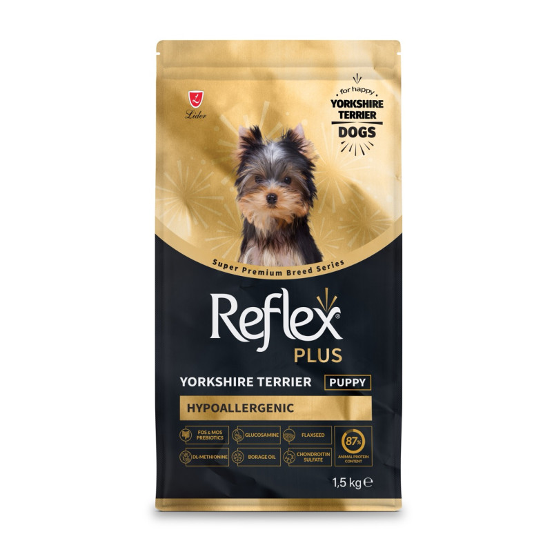 Reflex Plus Yorkshire Terrier Puppy сухий корм для цуценят породи йоркширський тер'єр, 1.5 кг - фото 2
