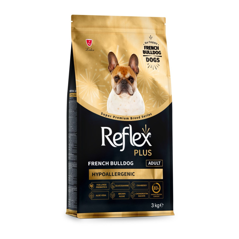 Reflex Plus French Bulldog Adult сухой корм для собак породы французский бульдог, 3 кг - фото 2