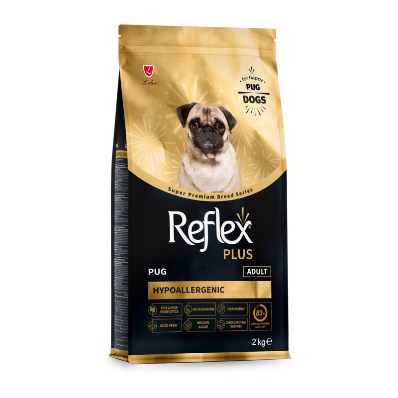 Reflex Plus Pug сухий корм для собак породи мопс, 2 кг - фото 2