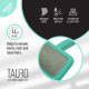Tauro Pro Line пуходерка прямокутна, 12 х 17.8 см, зелена - фото 4