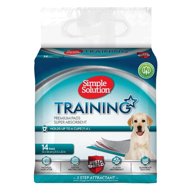 Simple Solution Training Pads пелюшки для цуценят, 55 х 56 см, 14 шт