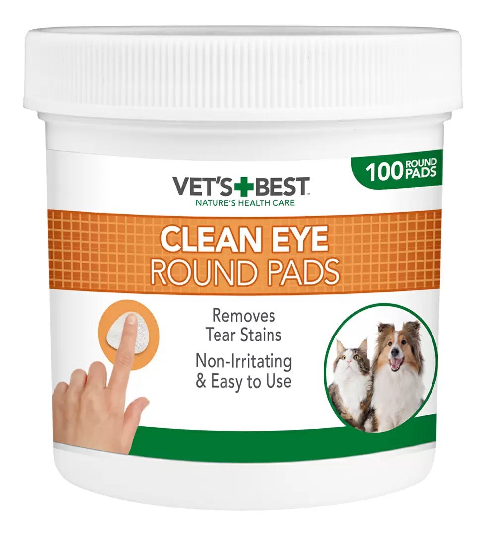 Vet's Best Clean Eye Finger Wipes гігієнічні серветки для догляду за очима собак та котів, 100 шт