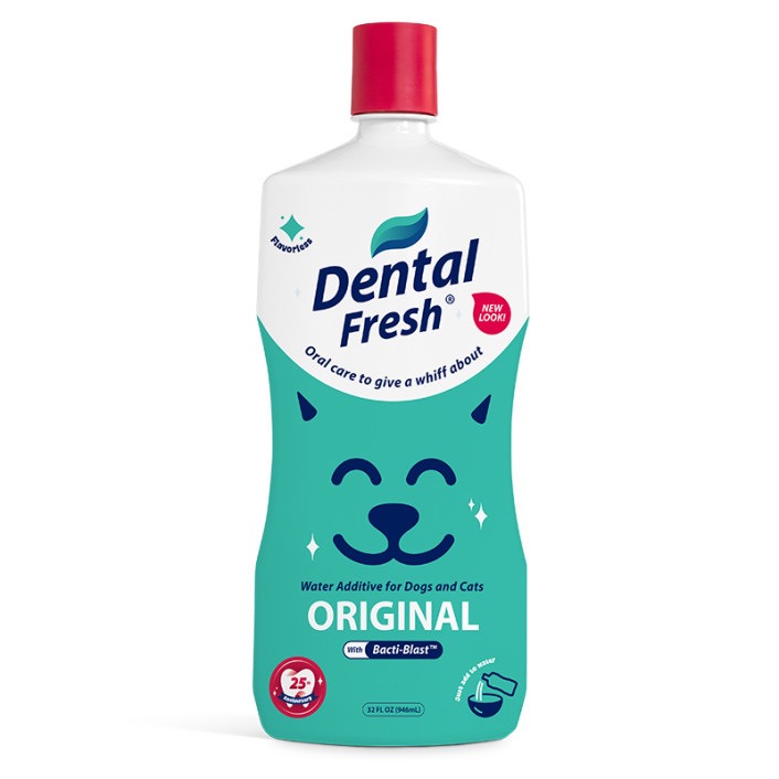 SynergyLabs Dental Fresh еліксир від зубного нальоту та запаху з пащі у собак та котів, 946 мл