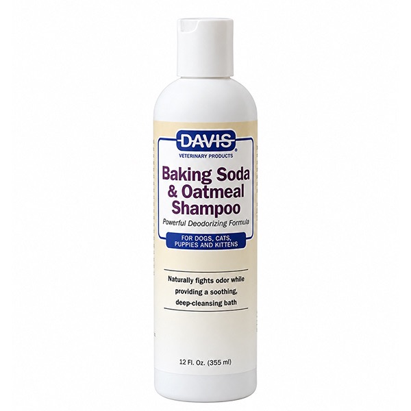Davis Baking Soda & Oatmeal дезодоруючий шампунь для собак та котів, 355 мл