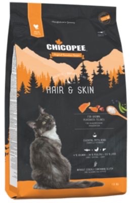 Chicopee HNL Cat Hair & Skin сухий корм для котів з птахом та лососем, 1.5 кг