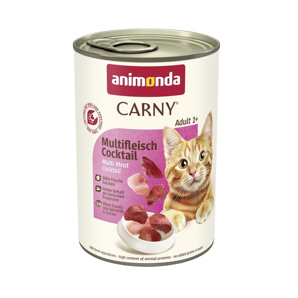 Animonda Carny Adult Multi Meat Cocktail вологий корм з м'ясним асорті для котів, 400 гр