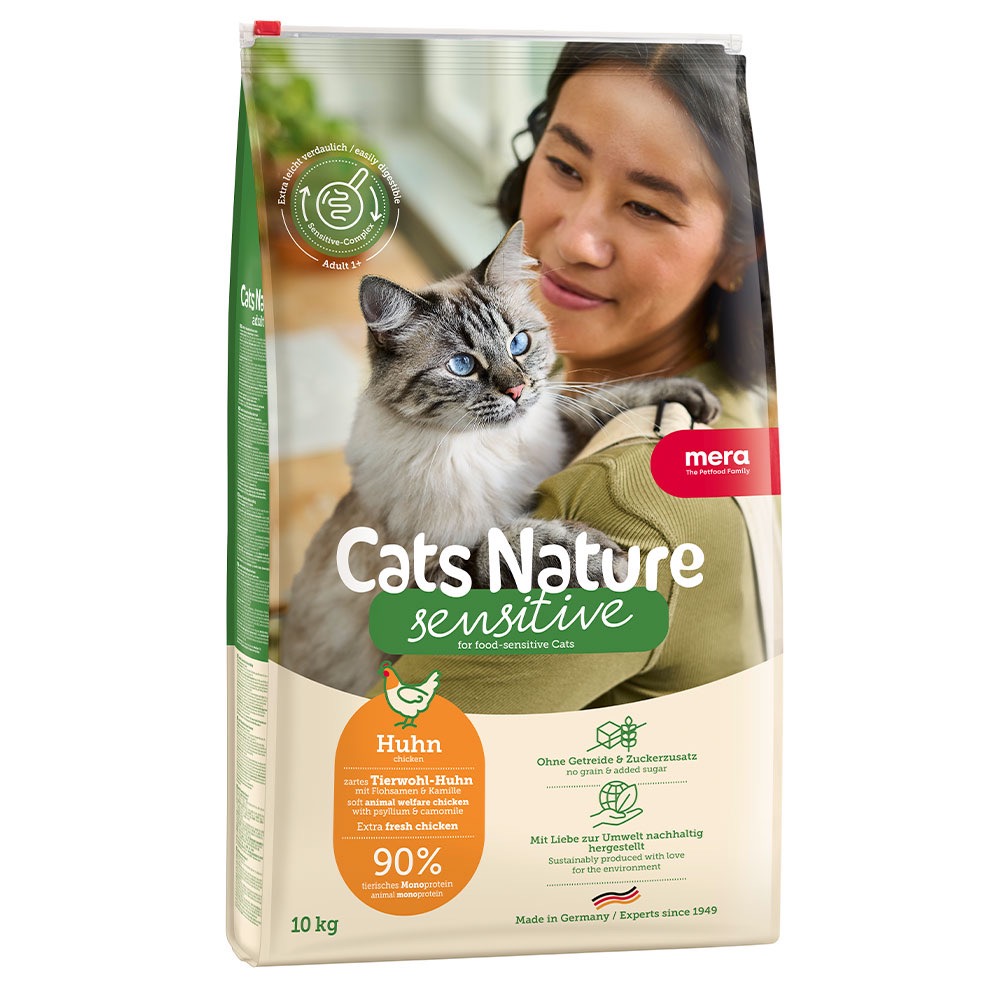 Mera Cats Nature Sensitive Chiken сухий корм з куркою для котів з чутливим травленням, 10 кг