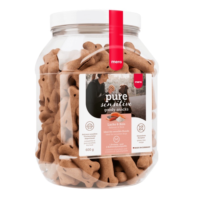 Mera Pure Sensitive Snacks Lachs & Reis печиво для собак з лососем, 600 г