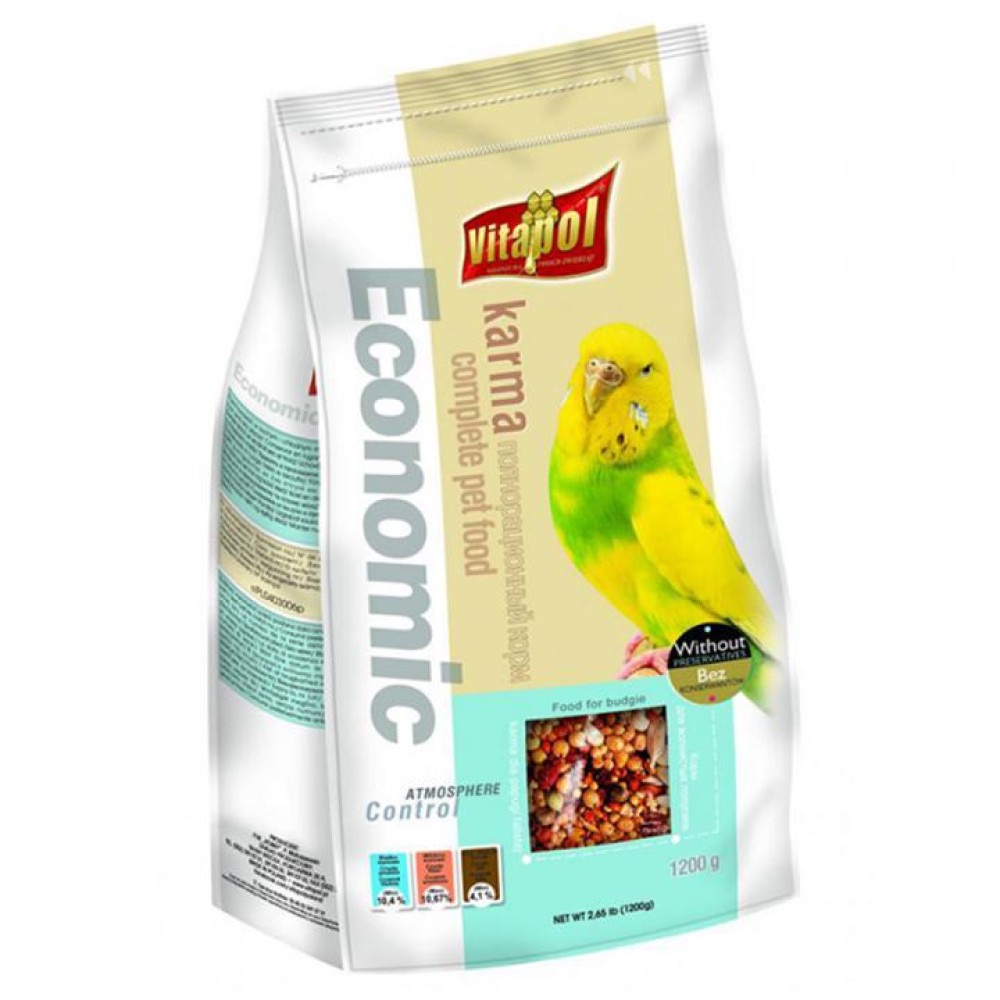 Vitapol Economic корм для хвилястих папуг, 1.2 кг