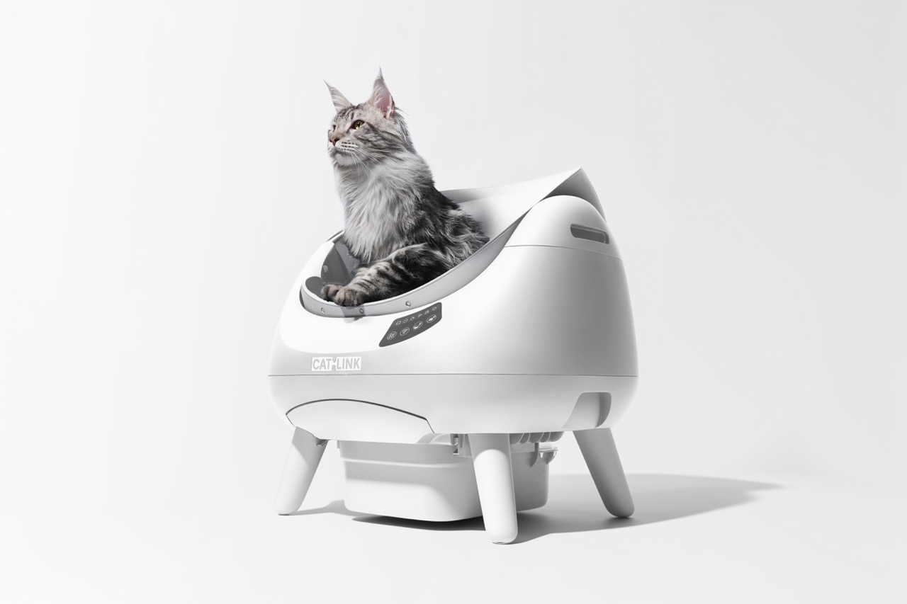 Catlink Scooper Open-X смарт-туалет для котів, 58.5 х 53 х 59 см, білий