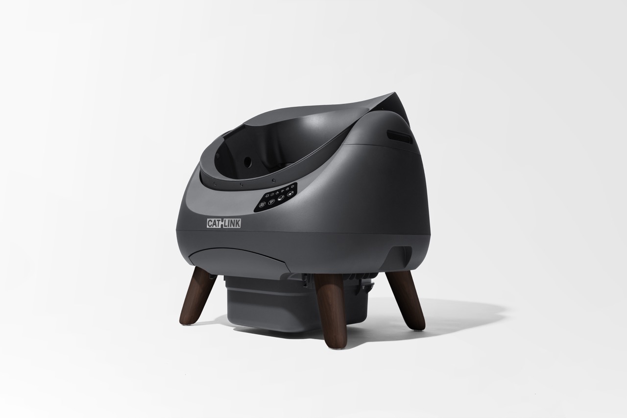 Catlink Scooper Open-X смарт-туалет для котів, 58.5 х 53 х 59 см, сірий