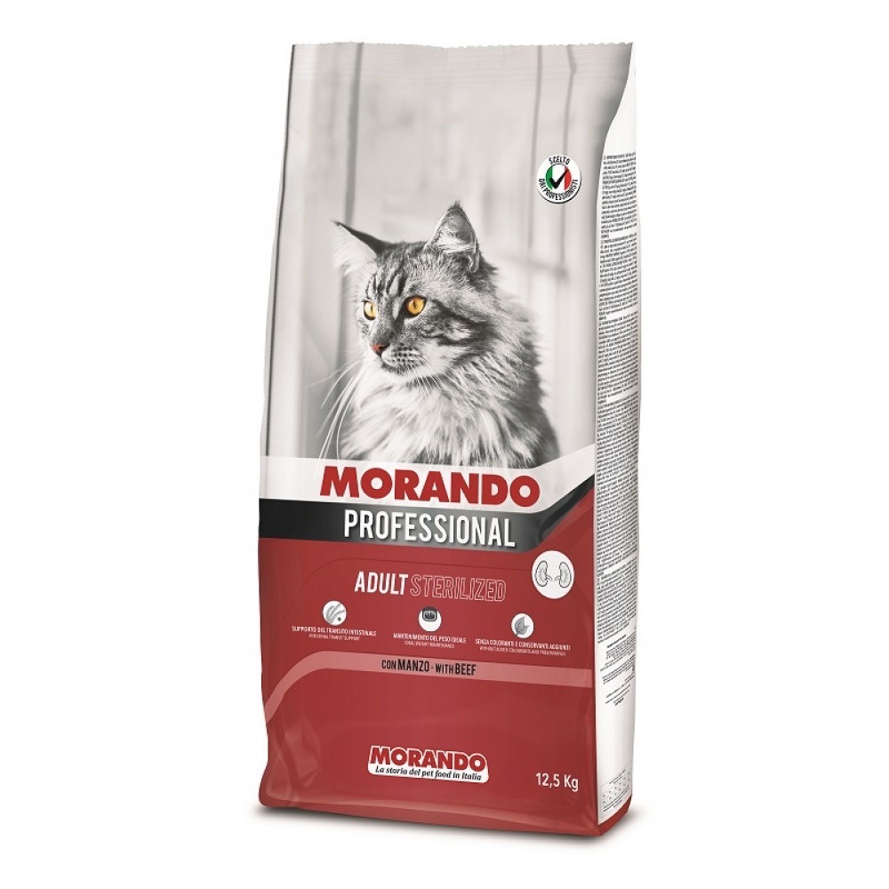 Morando Professional Cat Sterilized Beef сухий корм із яловичиною для стерилізованих котів, 12.5 кг