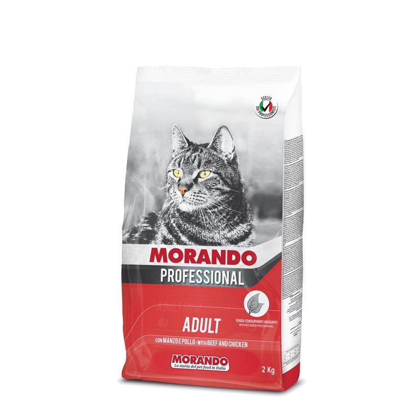 Morando Professional Cat Adult Beef and Chicken сухий корм для котів з яловичиною та куркою, 2 кг