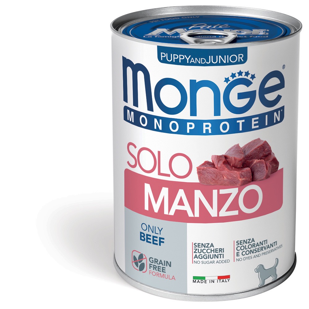 Monge Puppy Solo Beef вологий корм з яловичиною для щенят, 400 г