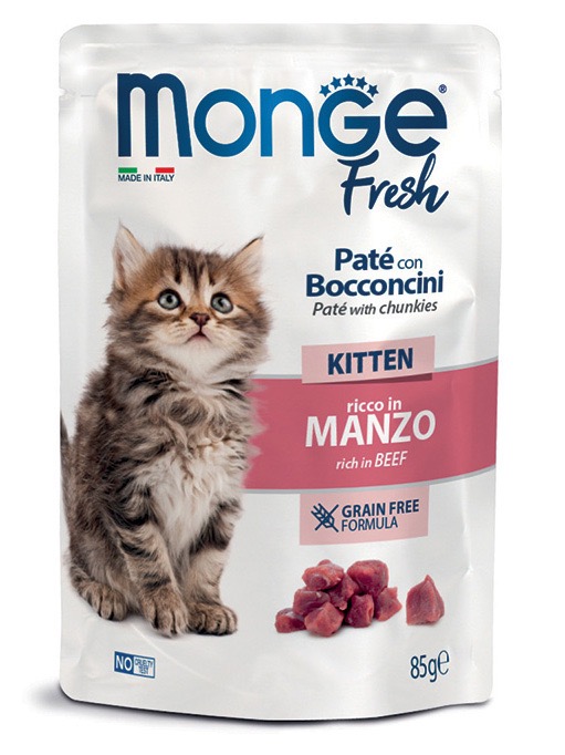Monge Kitten Fresh Beef вологий корм для кошенят з яловичиною, 85 г