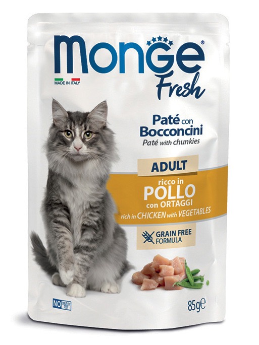 Monge Cat Fresh Chicken вологий корм для котів з куркою, 85 г