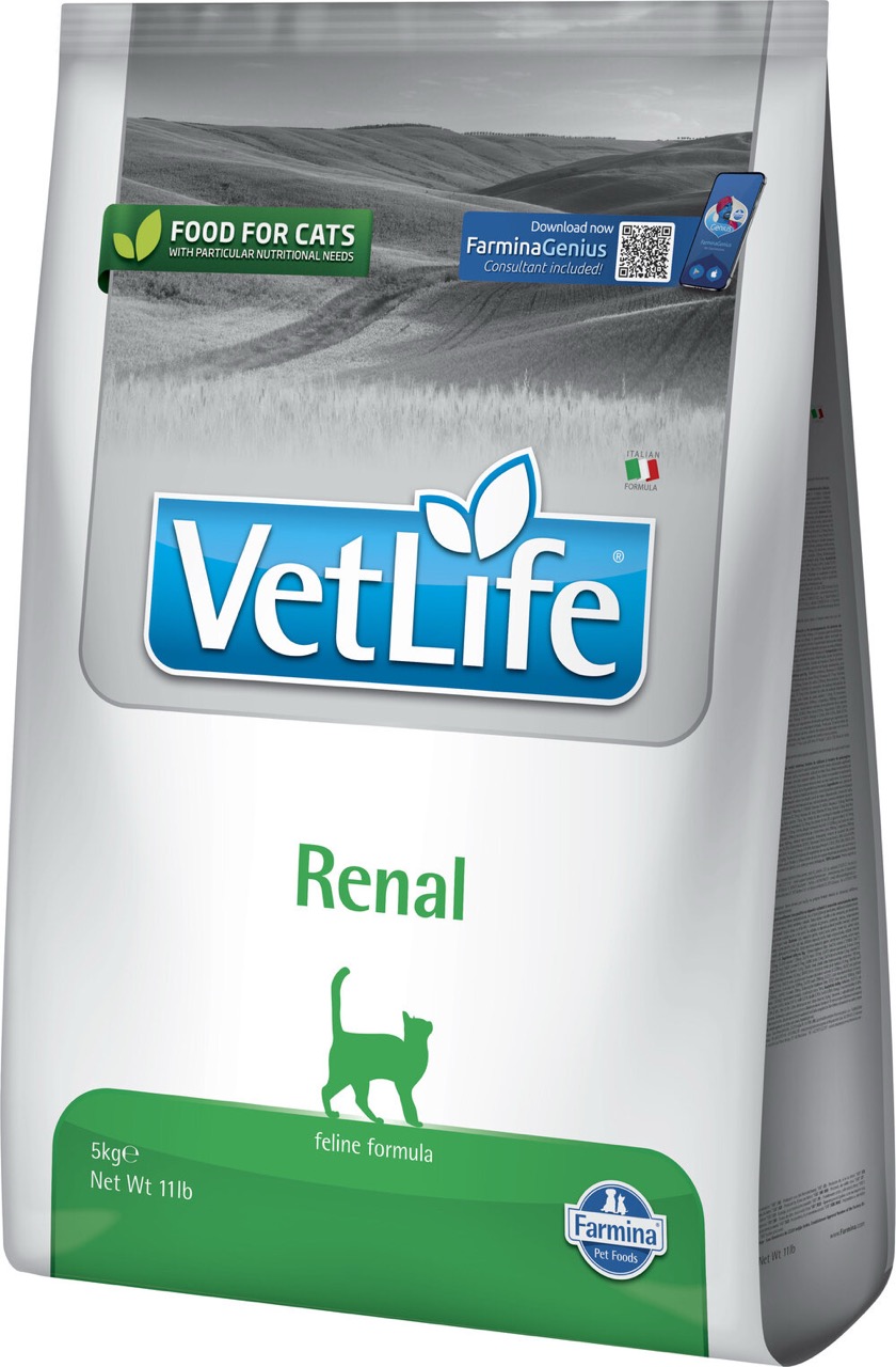 Farmina Vet Life Renal сухий корм для котів із захворюваннями нирок, 5 кг
