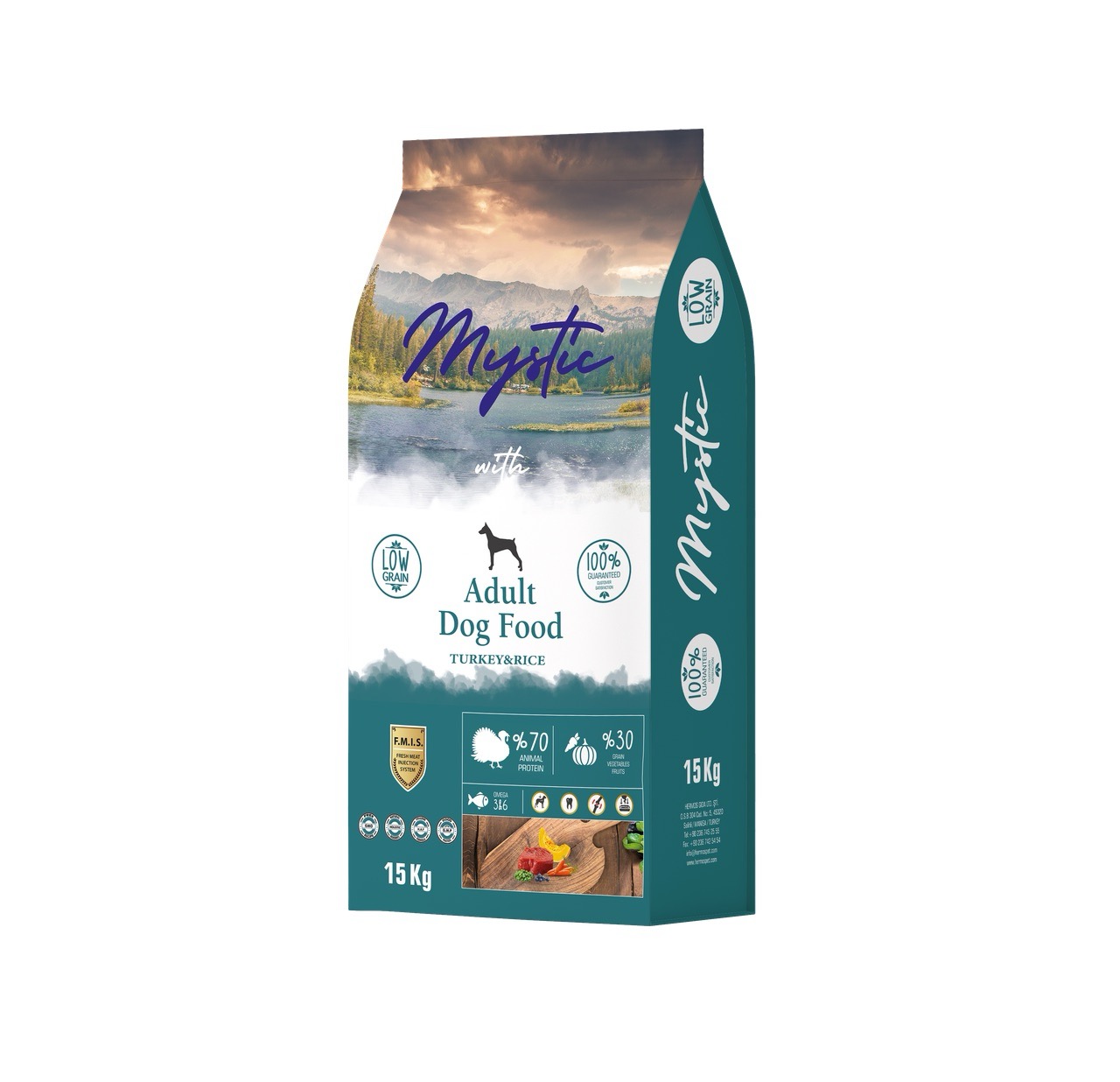 Mystic Dog All Breed Turkey сухий корм з індичкою для собак, 15 кг