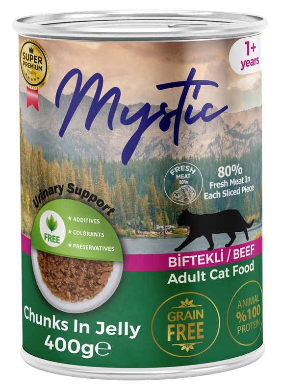 Mystic Cat Beef Jelly вологий корм з яловичиною для котів, 400 г