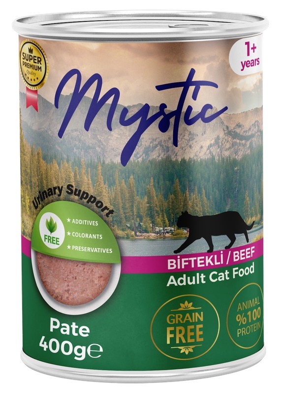 Mystic Cat Beef Pate вологий корм для котів з яловичиною, 400 г