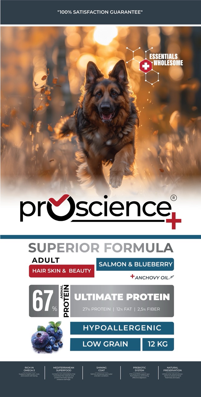ProScience Adult Dog Salmon & Blueberry сухий корм із лососем для собак, 12 кг