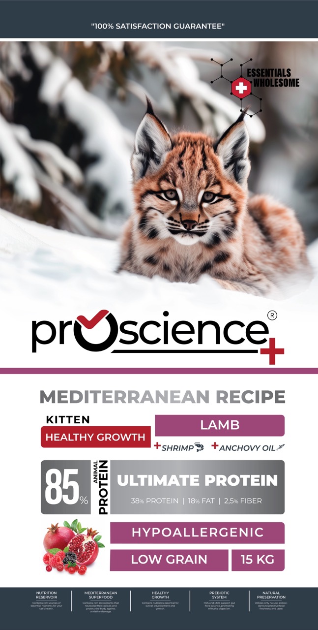 ProScience Kitten Lamb сухий корм з ягнятком для кошенят, 15 кг