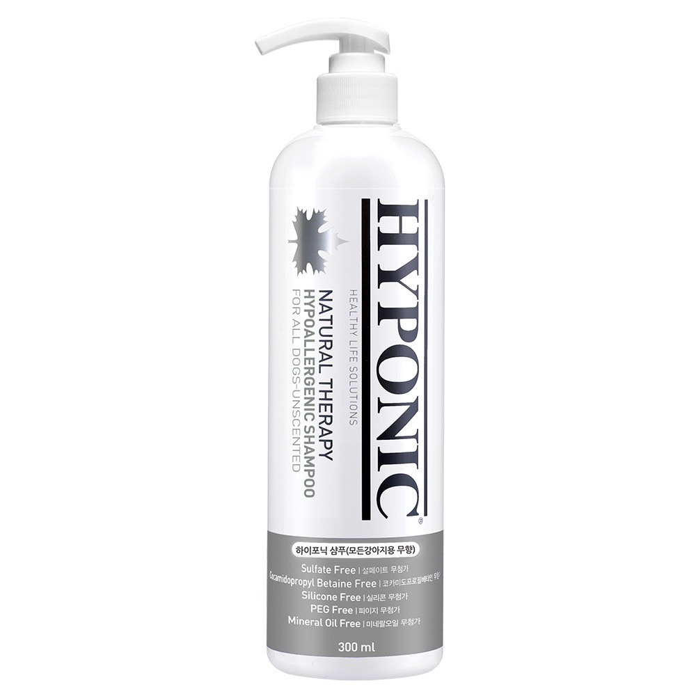 Hyponic Hypoallergenic Shampoo Dogs Unscented гіпоалергенний шампунь для собак, 300 мл