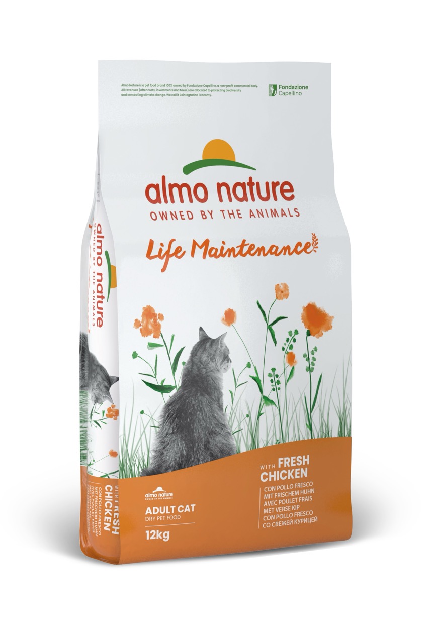 Almo Nature Cat Adult With Fresh Chicken сухий корм для котів з куркою, 12 кг