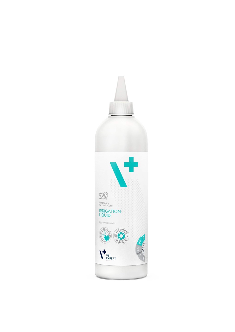 Vet Expert Veterinary Wounds Care Irrigation Liquid засіб для догляду за ранами та саднами на шкірі тварин, 500 мл