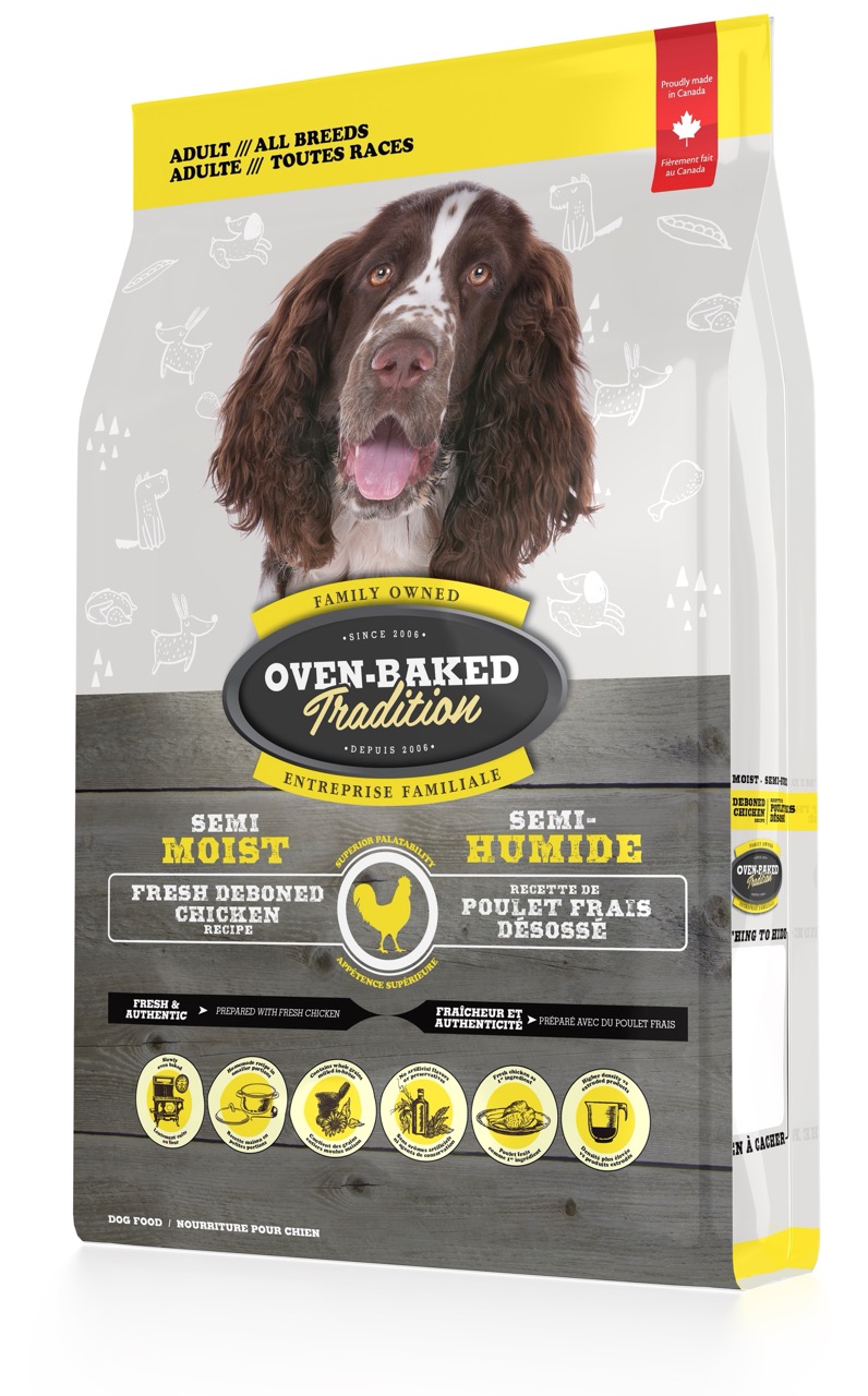 Oven-Baked Tradition Semi-Moist Dog Adult Chicken напіввологий корм з куркою для собак 9.07 кг