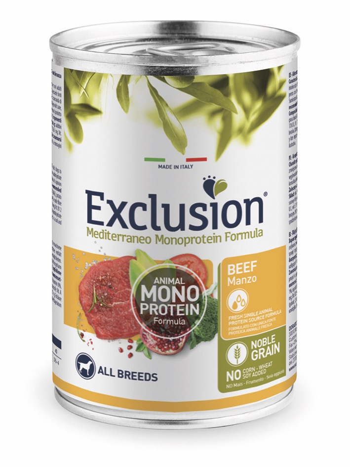 Exclusion Adult Dog Beef Wet вологий корм з яловичиною для дорослих собак 400 гр