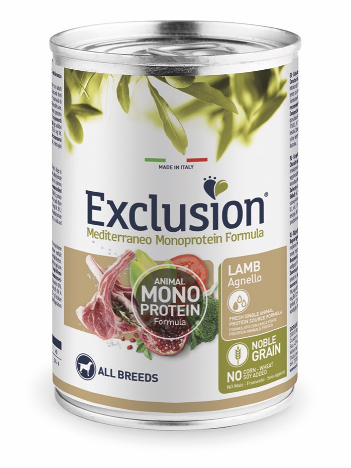 Exclusion Adult Dog Lamb Wet вологий корм з ягнятком для дорослих собак 400 гр