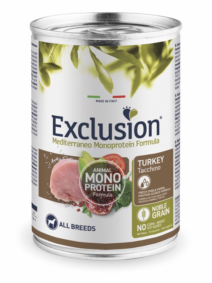 Exclusion Adult Dog Turkey Wet вологий корм з індичкою для дорослих собак 400 гр