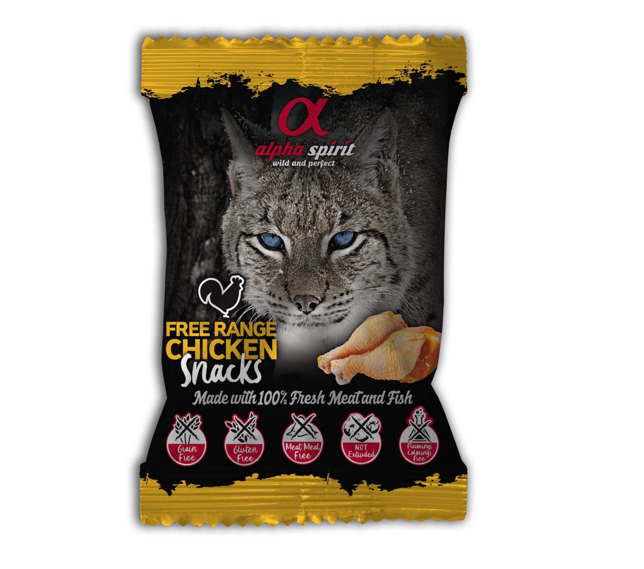 Alpha Spirit Free Range Chicken Snacks for Cat ласощі для котів з куркою 50 гр
