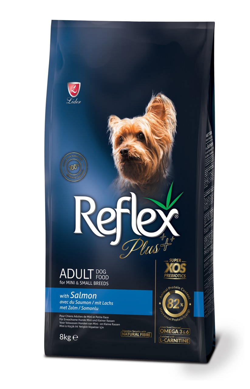 Reflex Plus Dog Adult Mini & Small Breeds Salmon сухий корм з лососем для собак малих порід, 8 кг