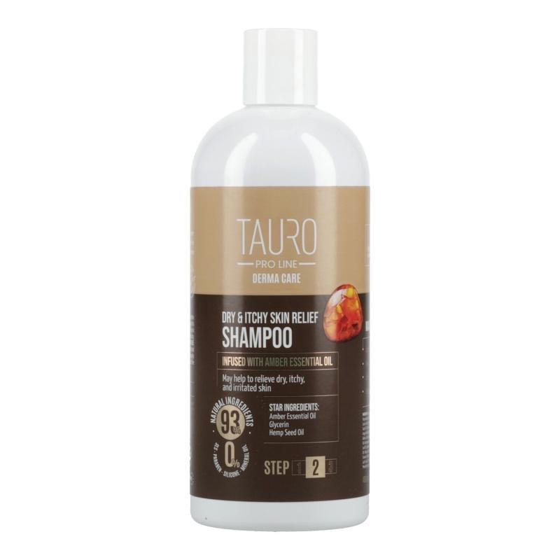 Tauro Pro Line Derma Care Dry & Itchy Skin Relief Shampoo шампунь для зменшення свербіжу у собак та котів, 400 мл