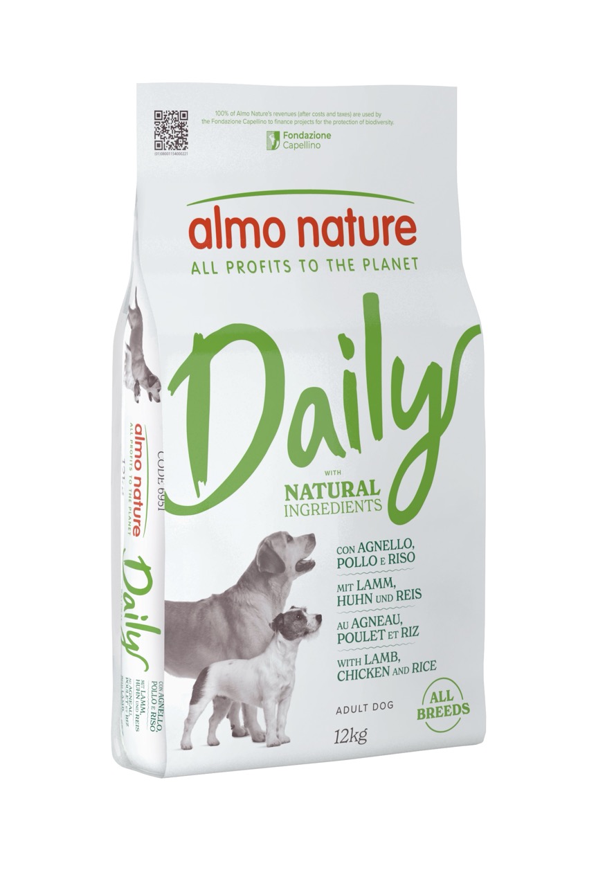 Almo Nature Daily Dog Adult with Lamb, Chicken and Rice сухий корм з ягнятиною для собак, 1.2 кг