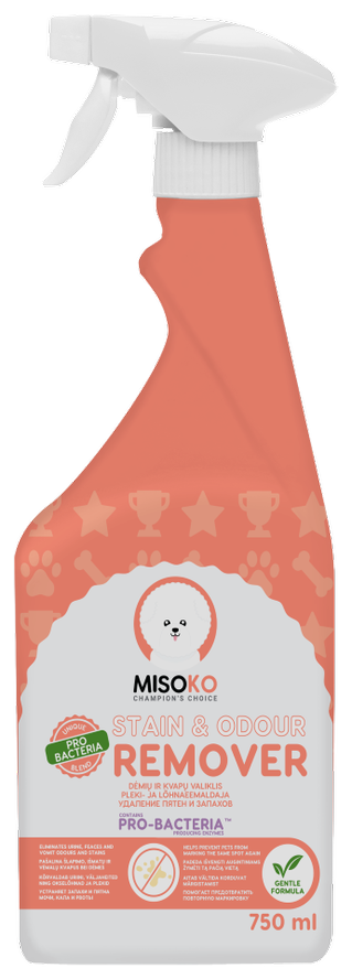 MISOKO&CO dog stain and odour remover засіб для видалення запахів та плям від собак 750 мл